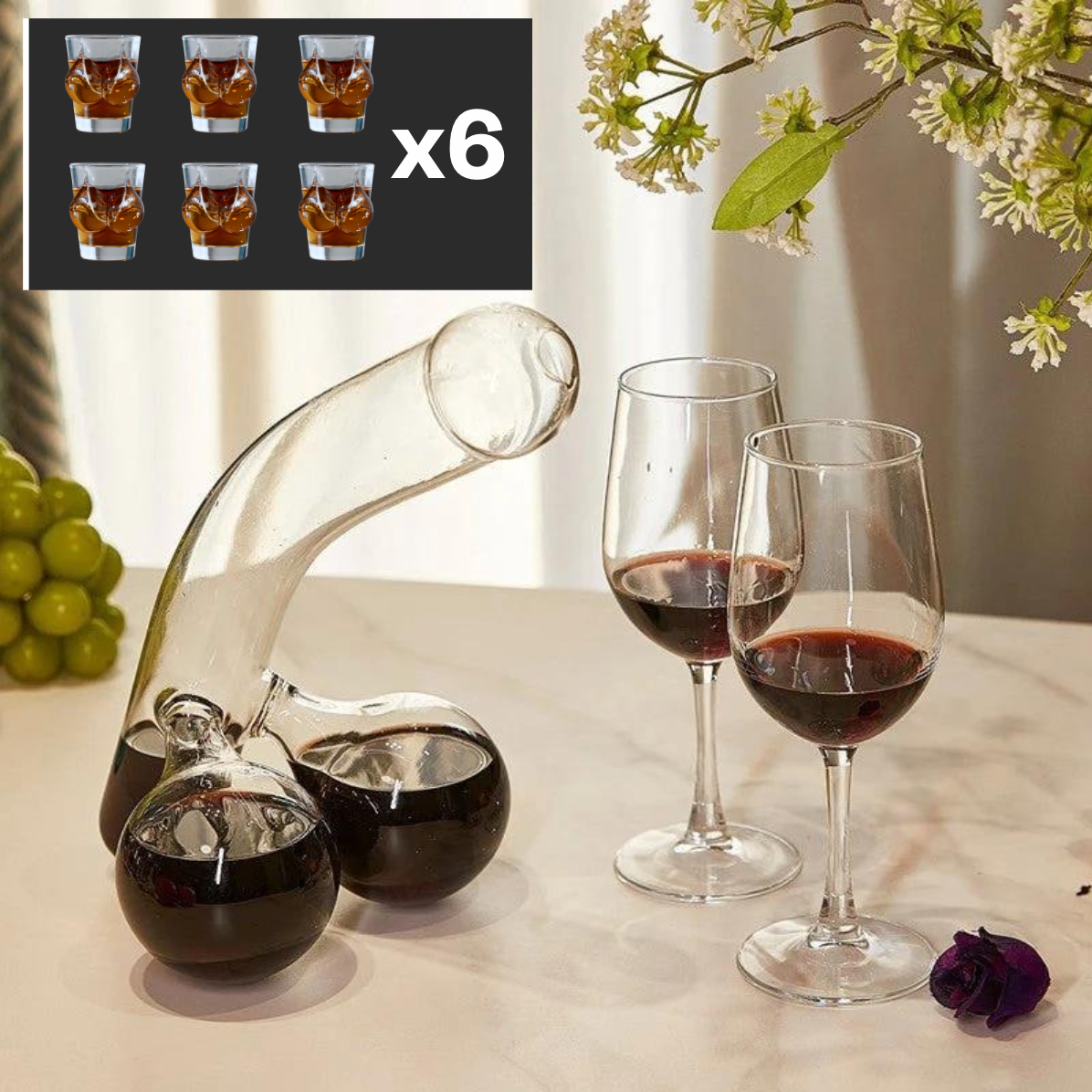 Wine Decanter™ | Einzigartiger Dekanter für Wein oder Whisky