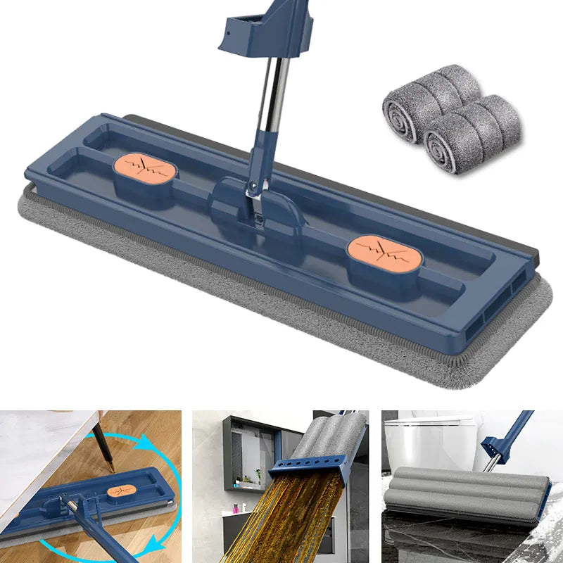 Self-standing Slide microfibre floor mop