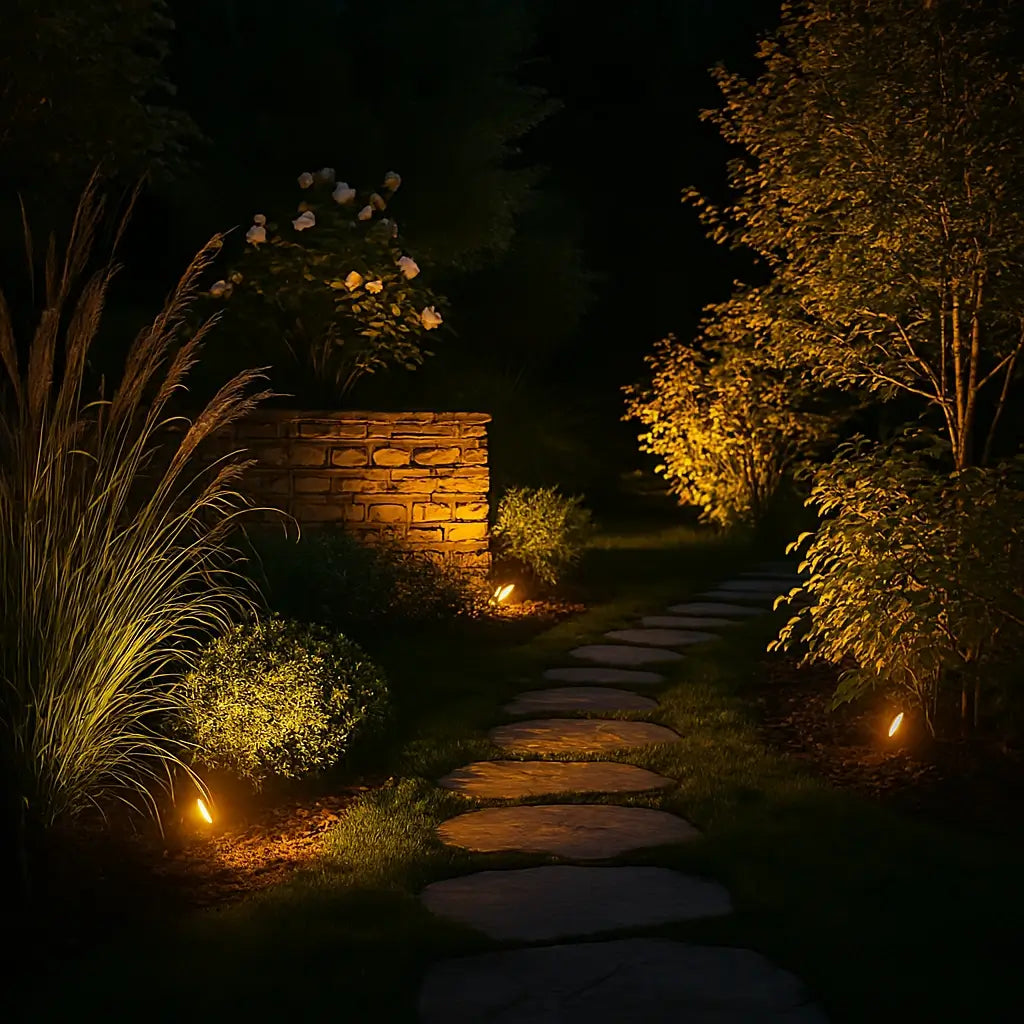 Solarbetriebene Gartenstrahler