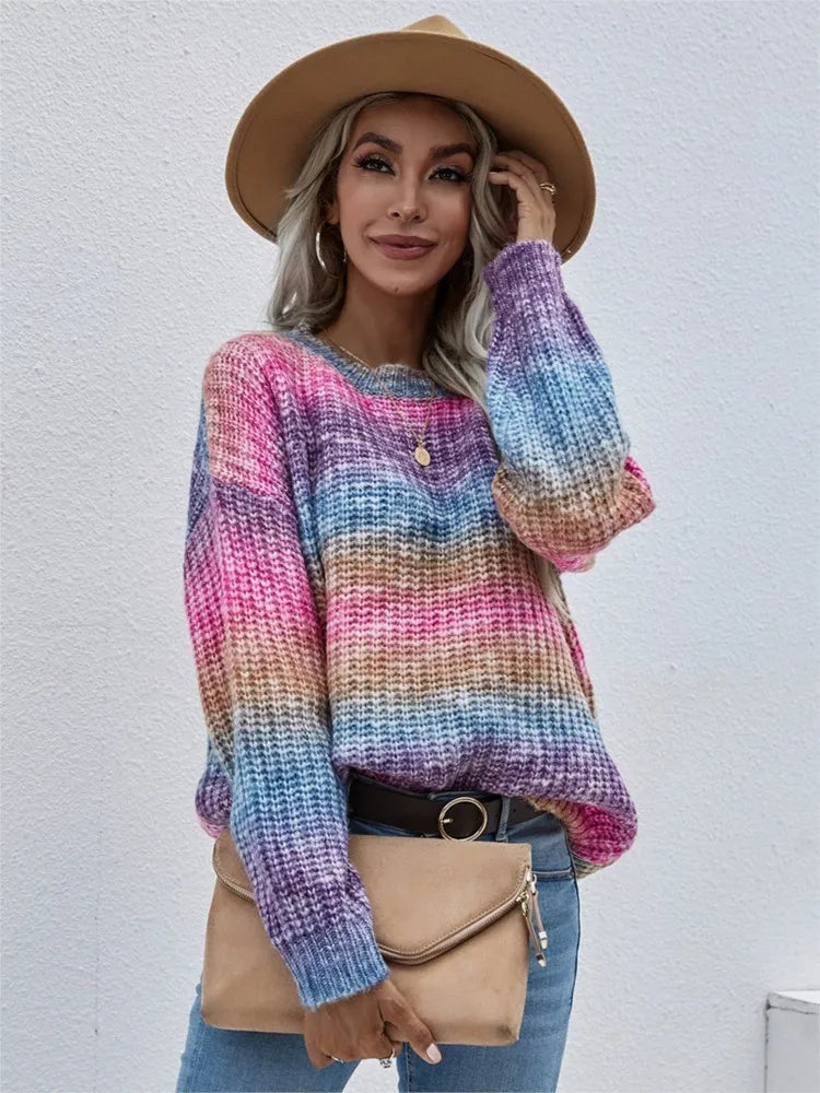 Winfrieda™ - Bunter Strickpullover