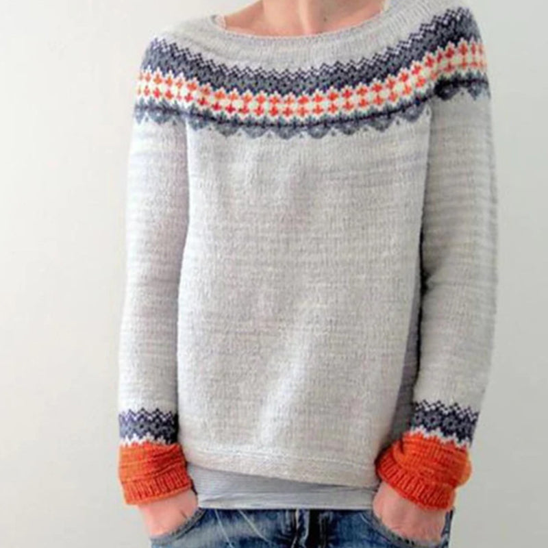 Vintage-Strickpullover für Damen