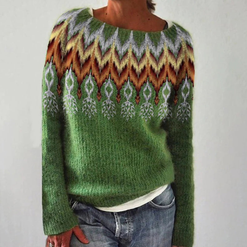 Vintage-Strickpullover für Damen