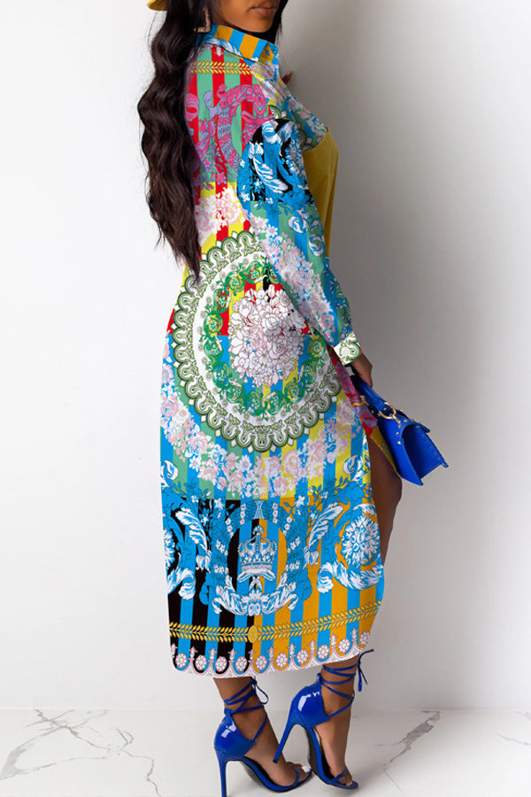 Chic Patchwork Dress- Mühelos stilvoll mit einem Hauch von Einzigartigkeit!