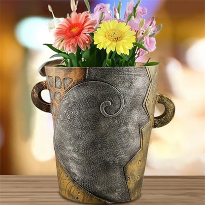 Handgefertigte brutale abstrakte Schönheit Gesichtsblumentopf - Kaufe zwei und erhalte kostenlosen Versand!