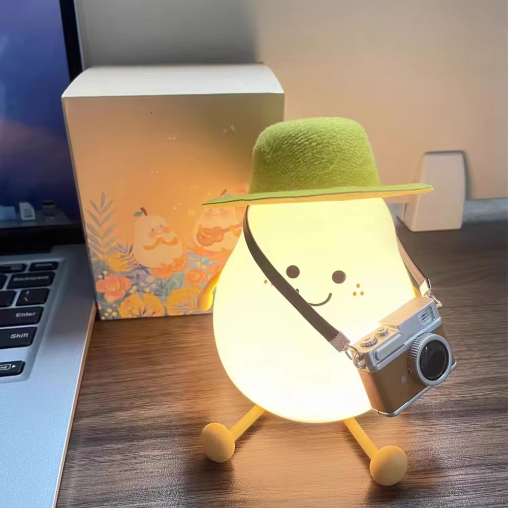 Wiederaufladbare Silikon-Nachtlampe für Kinder