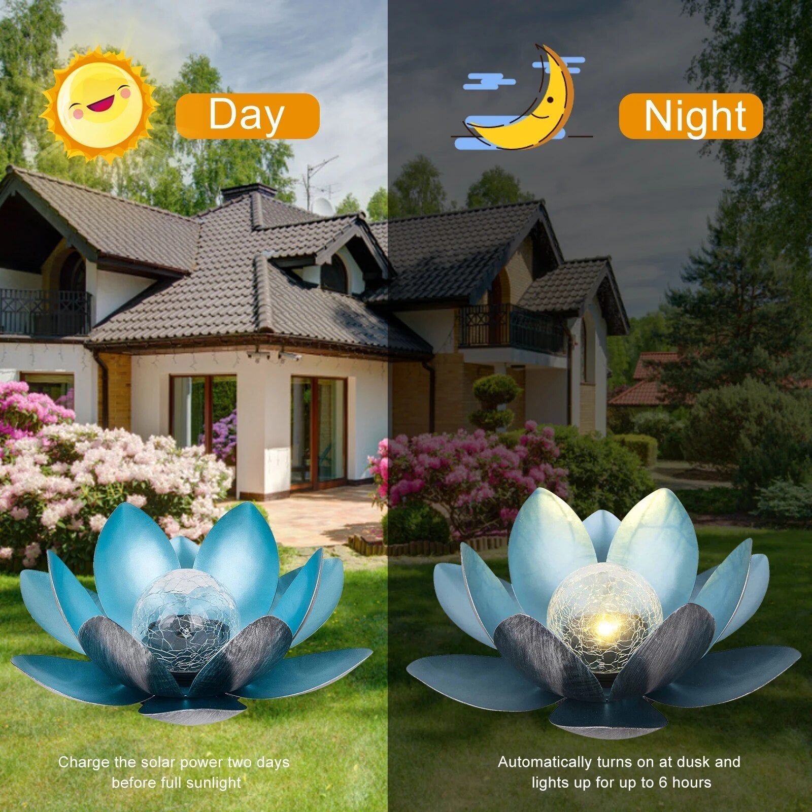 1+1 GRATIS | LotusGlow™ - Solarbetriebene Lotus-Leuchte [Letzter Tag Rabatt]