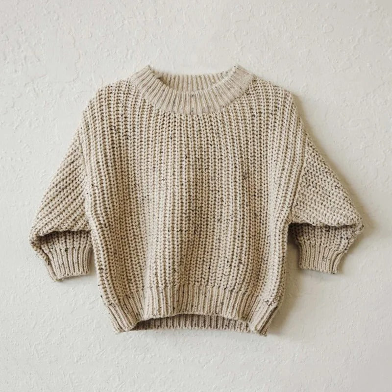 Einfacher Strickpullover für Kinder