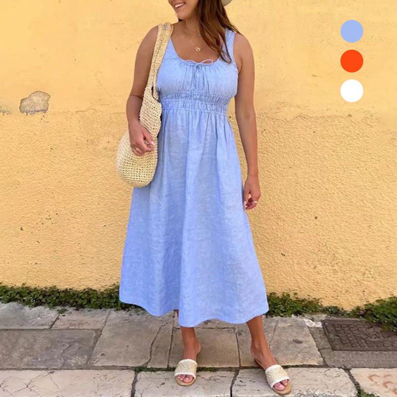 Damen Smocked Kleid
