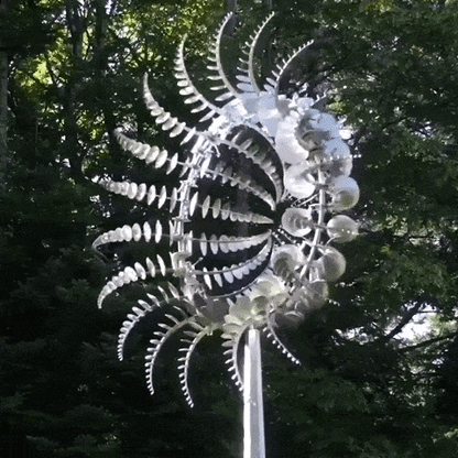 BreezyMetal Charm – Magische Windmühle aus Metall für den Garten