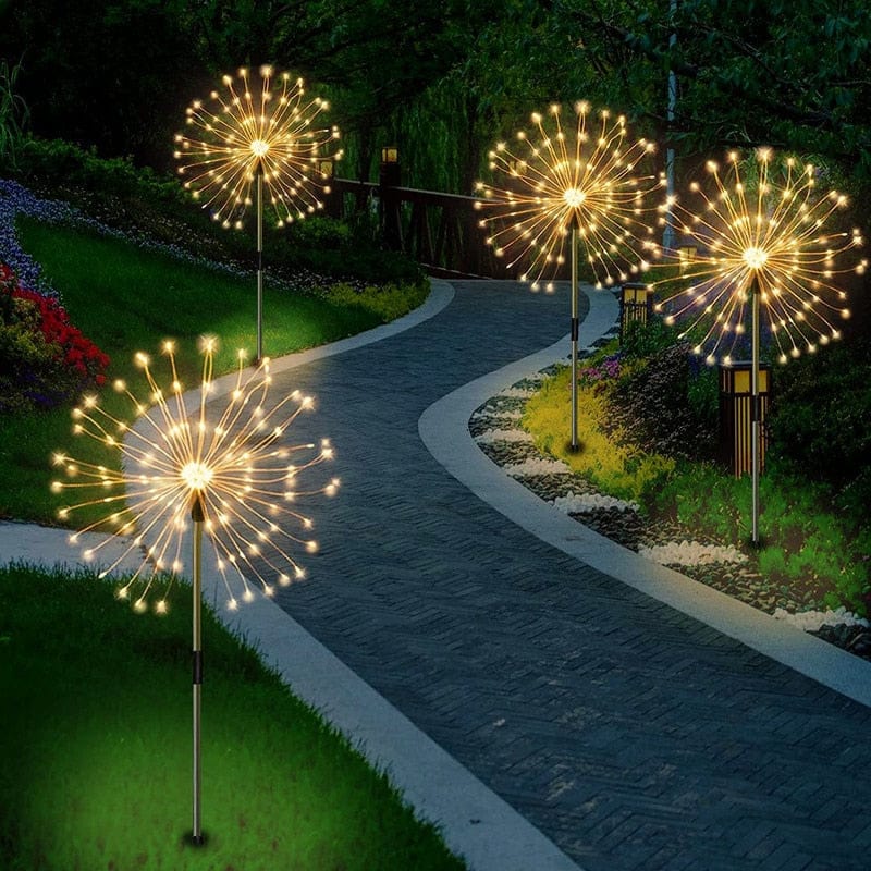 1+1 Gratis | GartenSprankle™ - Einzigartige Solar-Gartenfeuerwerk-Lampe für Ihren Garten