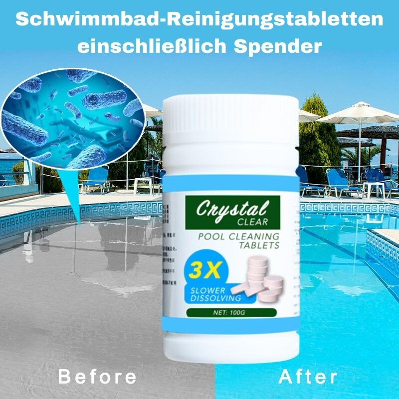 SplashClean™ | Schwimmbad-Reinigungstabletten - 100 Stück