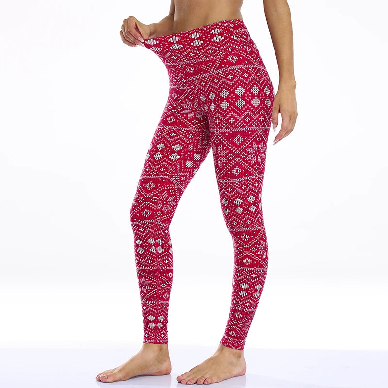 Weihnachtliche Skinny-Leggings