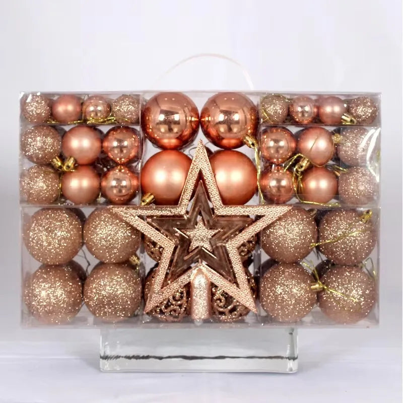 100-teiliges bruchsicheres Ornament-Set [TOLLES WEIHNACHTSANGEBOT]