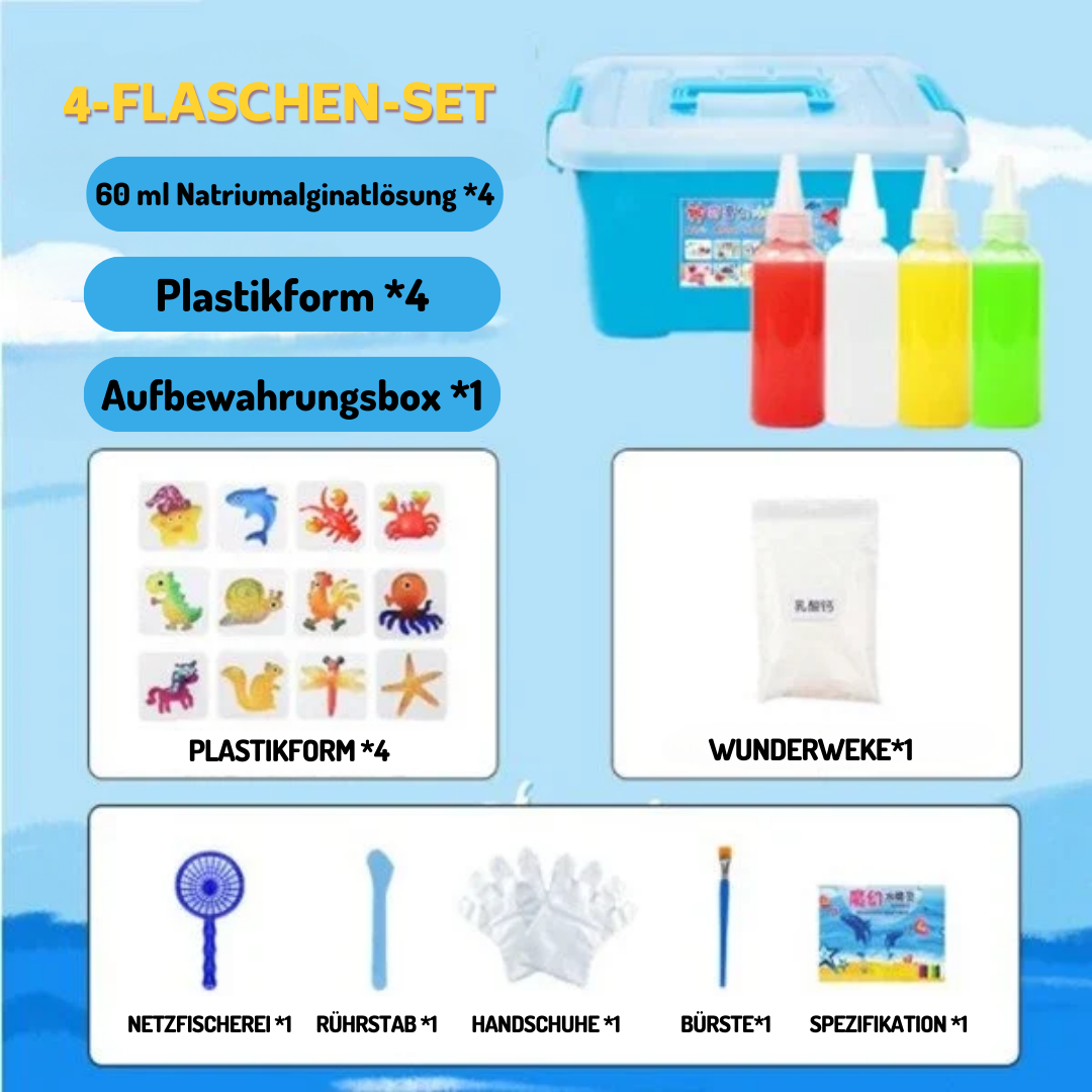 Wunderwerke™ - 3D Wasserspielzeug für Kinder (KOMPLETTES KIT)