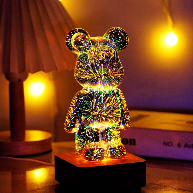 GlowingBear™ - Feuerwerk Lampe 3D (70% Rabatt)