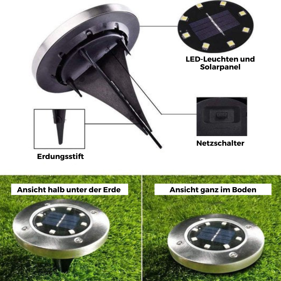 Kabellose LED-Solar-Gartenlampen deluxe - Schaffen Sie die perfekte Atmosphäre in Ihrem Garten!