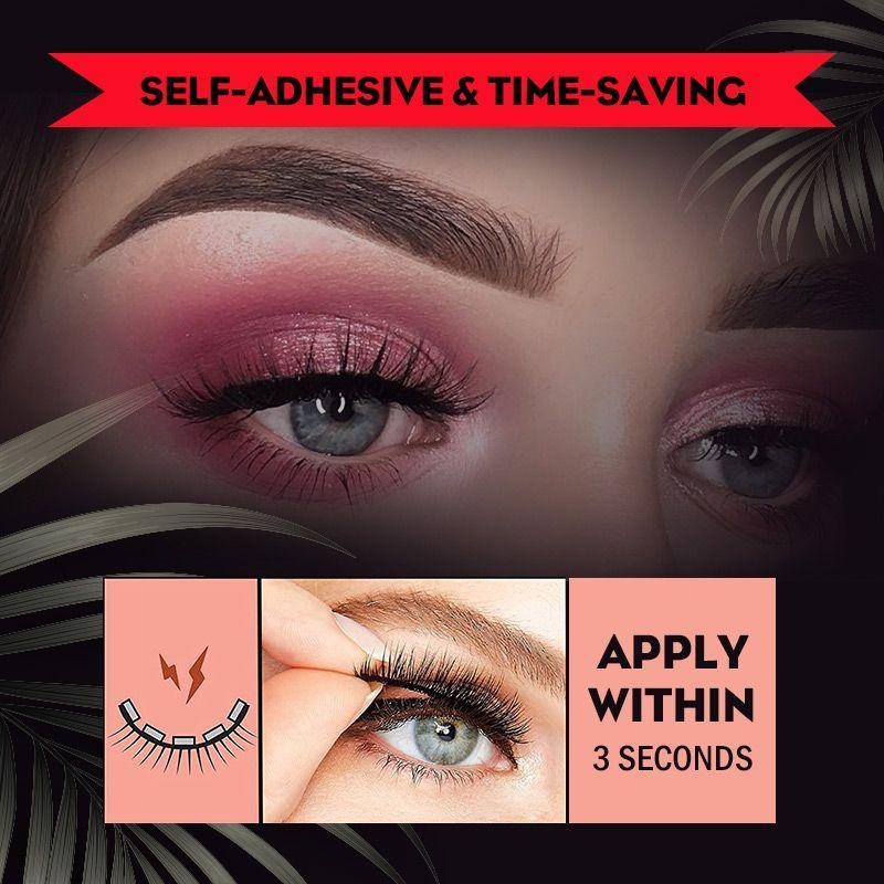 1+2 GRATIS - SweetGlace™ Wiederverwendbare selbstklebende Wimpern【Letzter tag Rabatt】