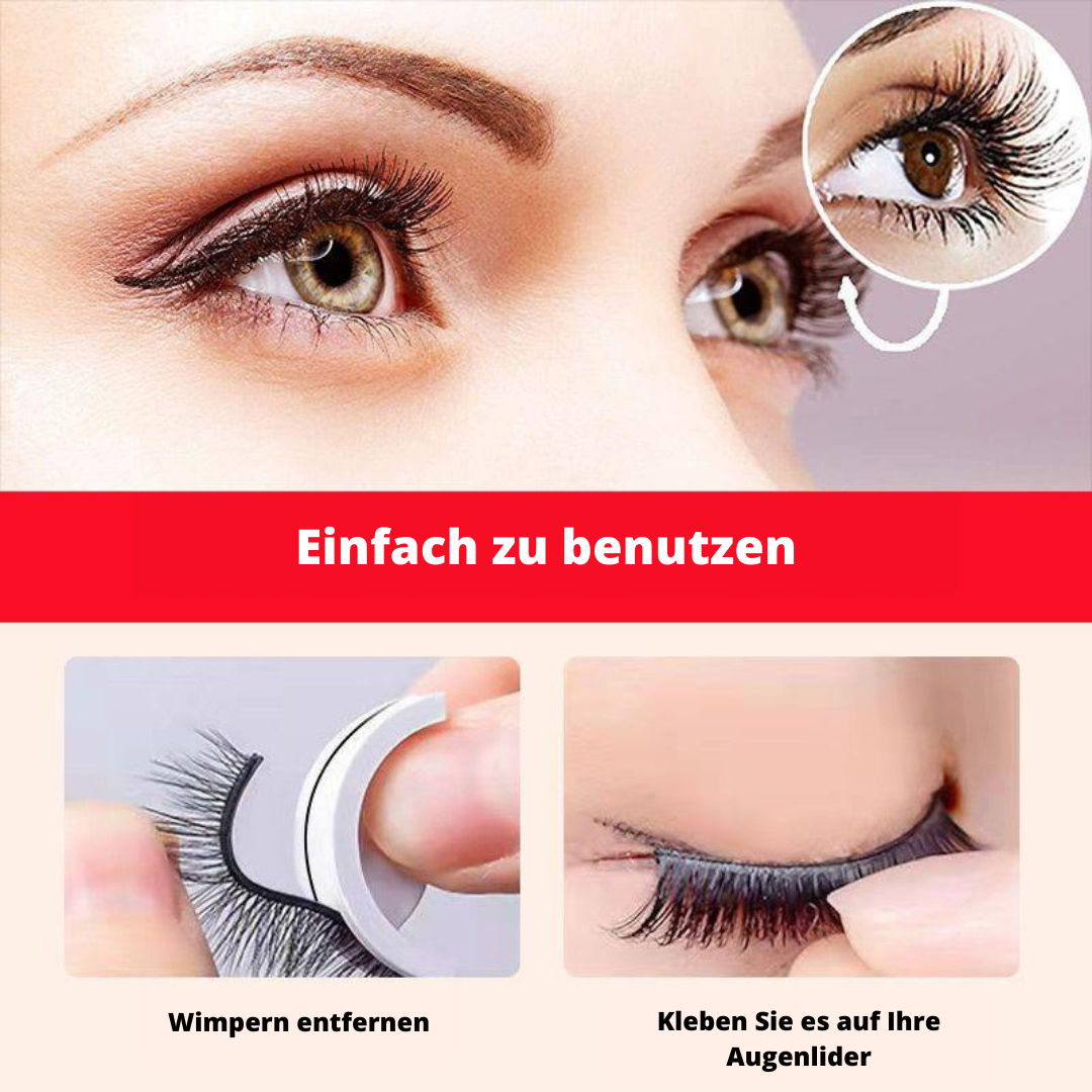 1+2 GRATIS - SweetGlace™ Wiederverwendbare selbstklebende Wimpern【Letzter tag Rabatt】