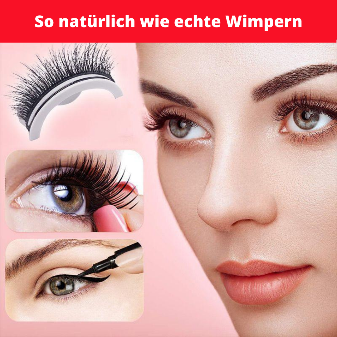 1+2 GRATIS - SweetGlace™ Wiederverwendbare selbstklebende Wimpern【Letzter tag Rabatt】